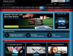 Gala Casino Poker Home page